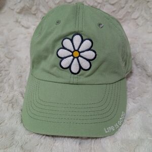 Life is Good Green Daisy Cap